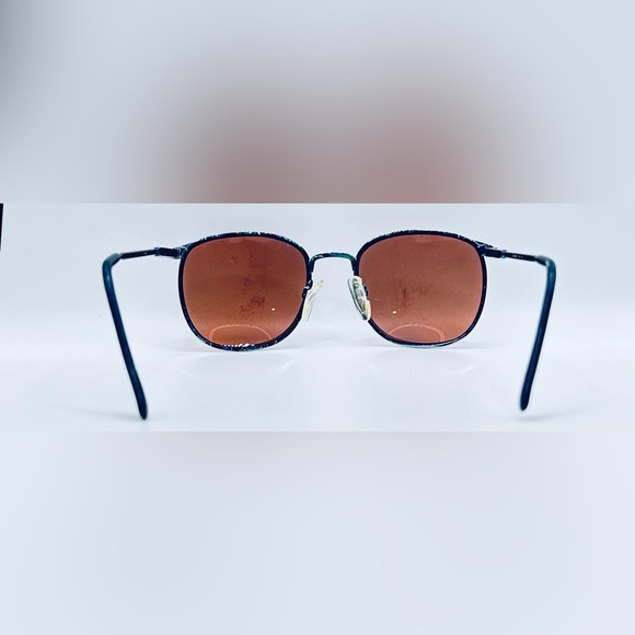 Vintage Charmant 4228 Green Blue Oval Sunglasses Frames Only - Picture 6 of 8